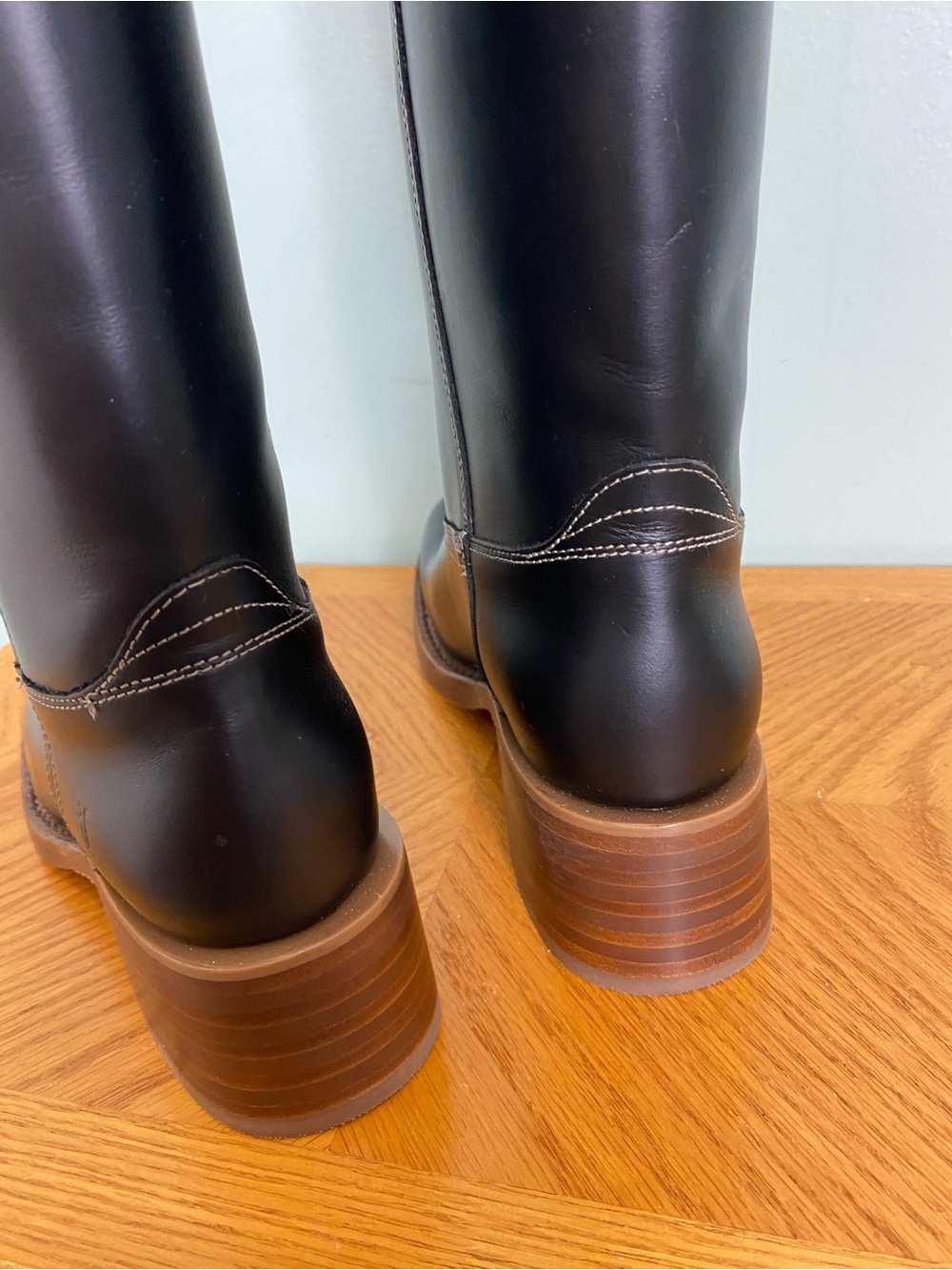 Frye Campus 14L Boots Leather Black Size 7.5 NOSKU - Picture 8 of 10